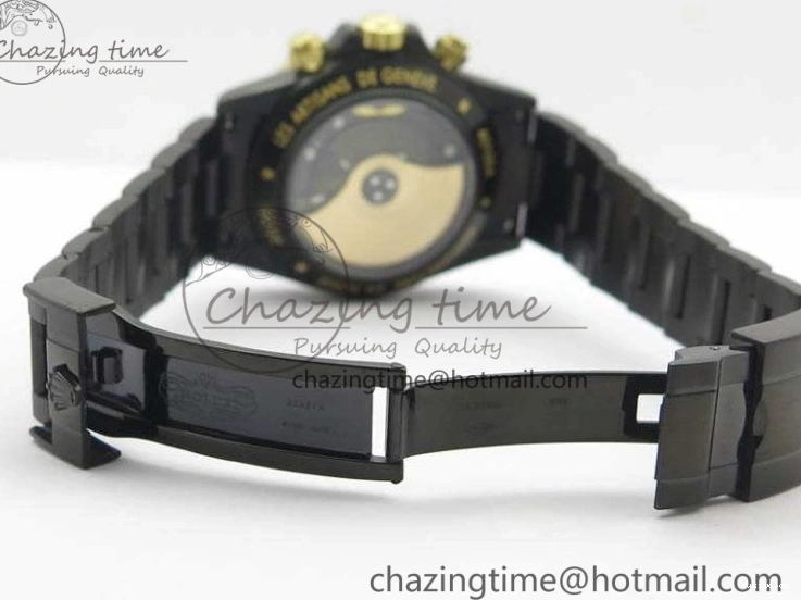 Bracelet Kravitz Daytona Black YG Best Maker On DLC DLC BP Dial Strap) A4130 Edition (Free Leather 0121